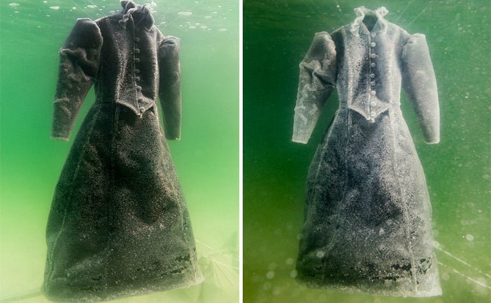 Artist Submerged A Dress In The Dead Sea For Two Years. The Result Is Amazing - DSF Antique Jewelry