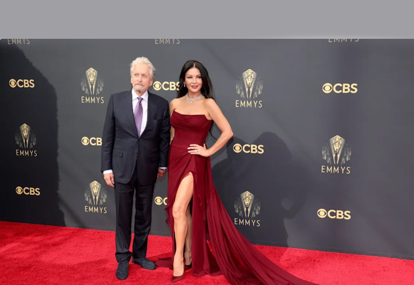 Catherine Zeta Jones - Breathtaking Appearance on the Red Carpet at 2021 Emmy Awards - DSF Antique Jewelry