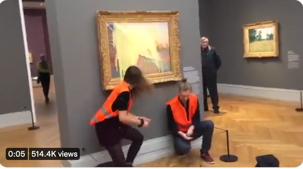 Climate Activists Throw Mashed Potatoes At A $110 Million Monet Painting - DSF Antique Jewelry