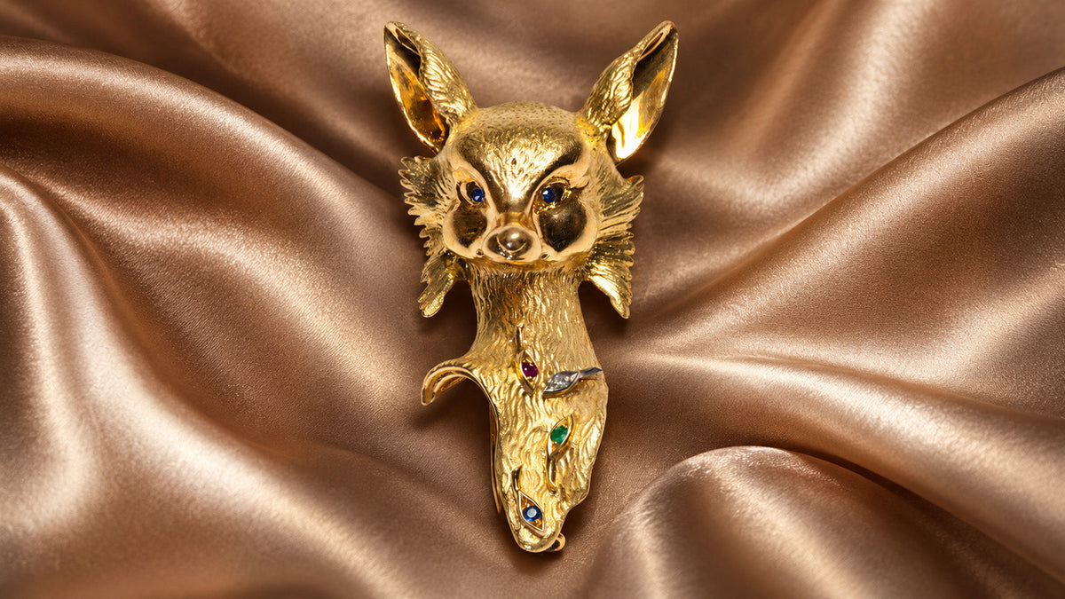 Gold Vintage and Antique Jewelry for Halloween