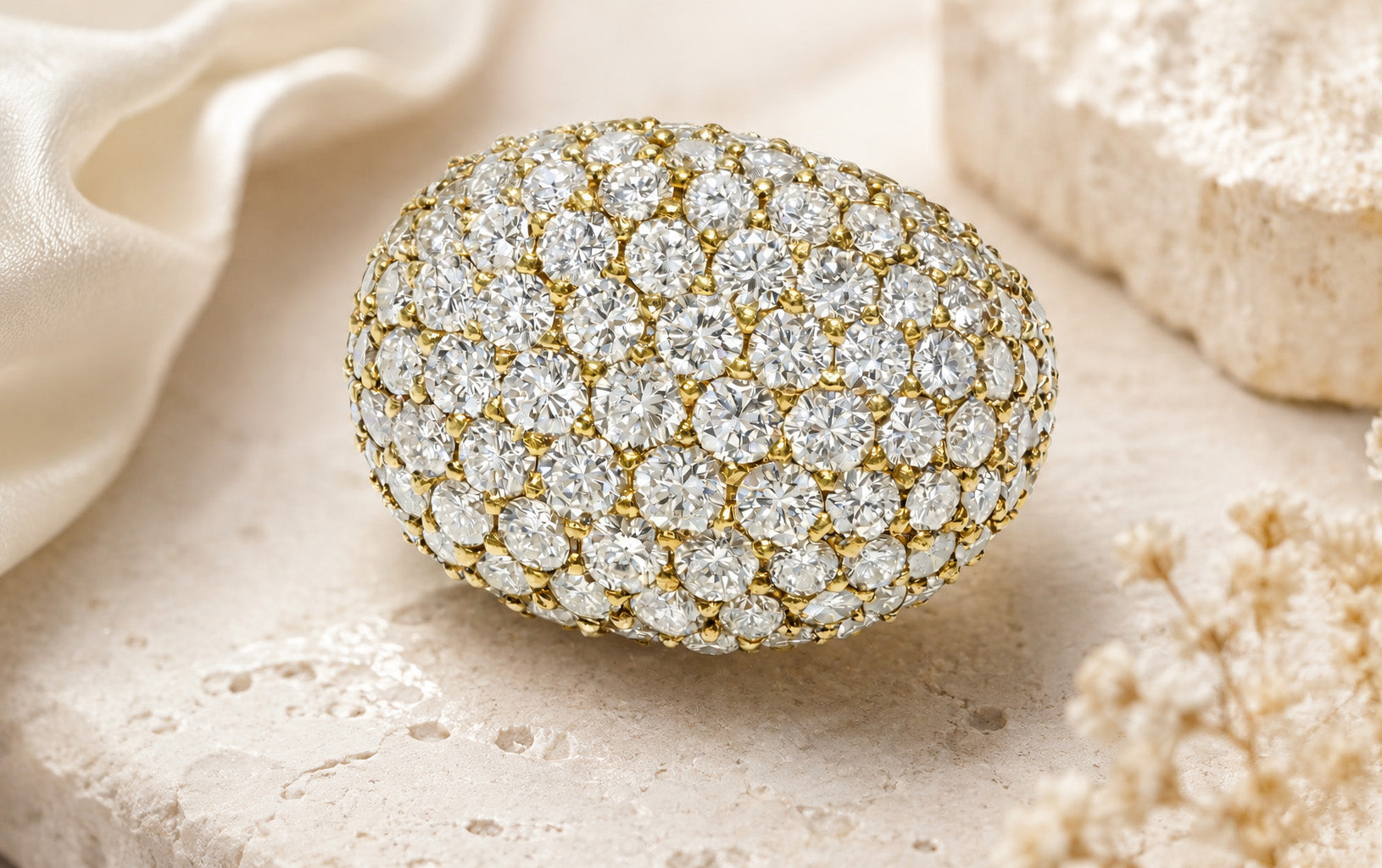 Diamond ring by DSF Antique Jewelry Jewelry on Marble 