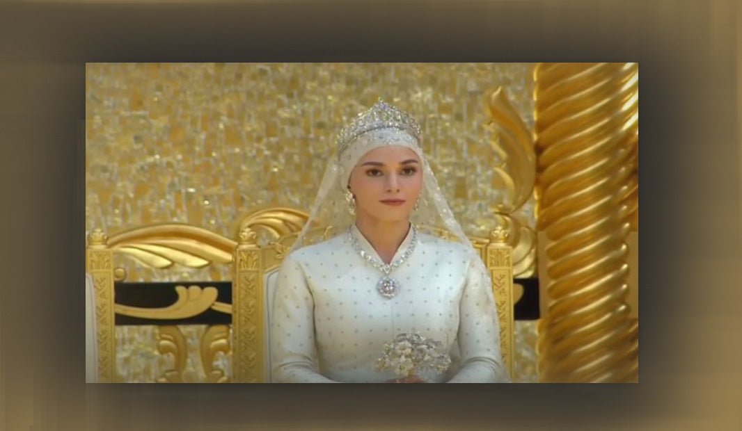 Fairy Tale Wedding: Bride Of Prince Abdul Mateen Of Brunei Dazzles In A Sparkling Tiara - DSF Antique Jewelry