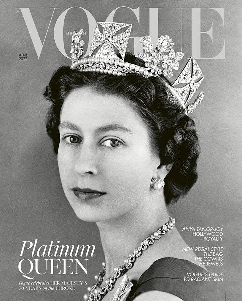 Queen Elizabeth II On The Cover of Vogue For The First Time - DSF Antique Jewelry