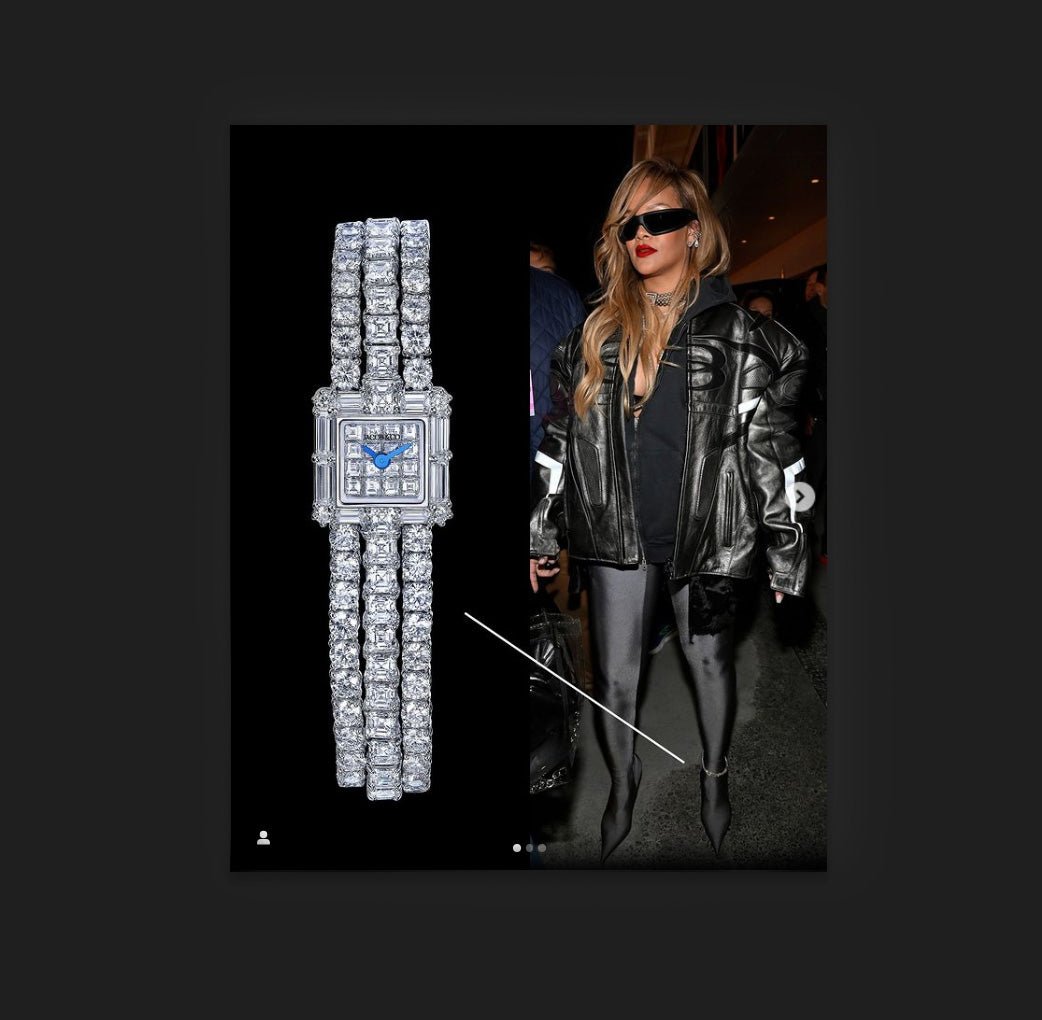 Rihanna Dazzles With a Lavish Diamond Ankle Watch – Worth A Fortune! - DSF Antique Jewelry