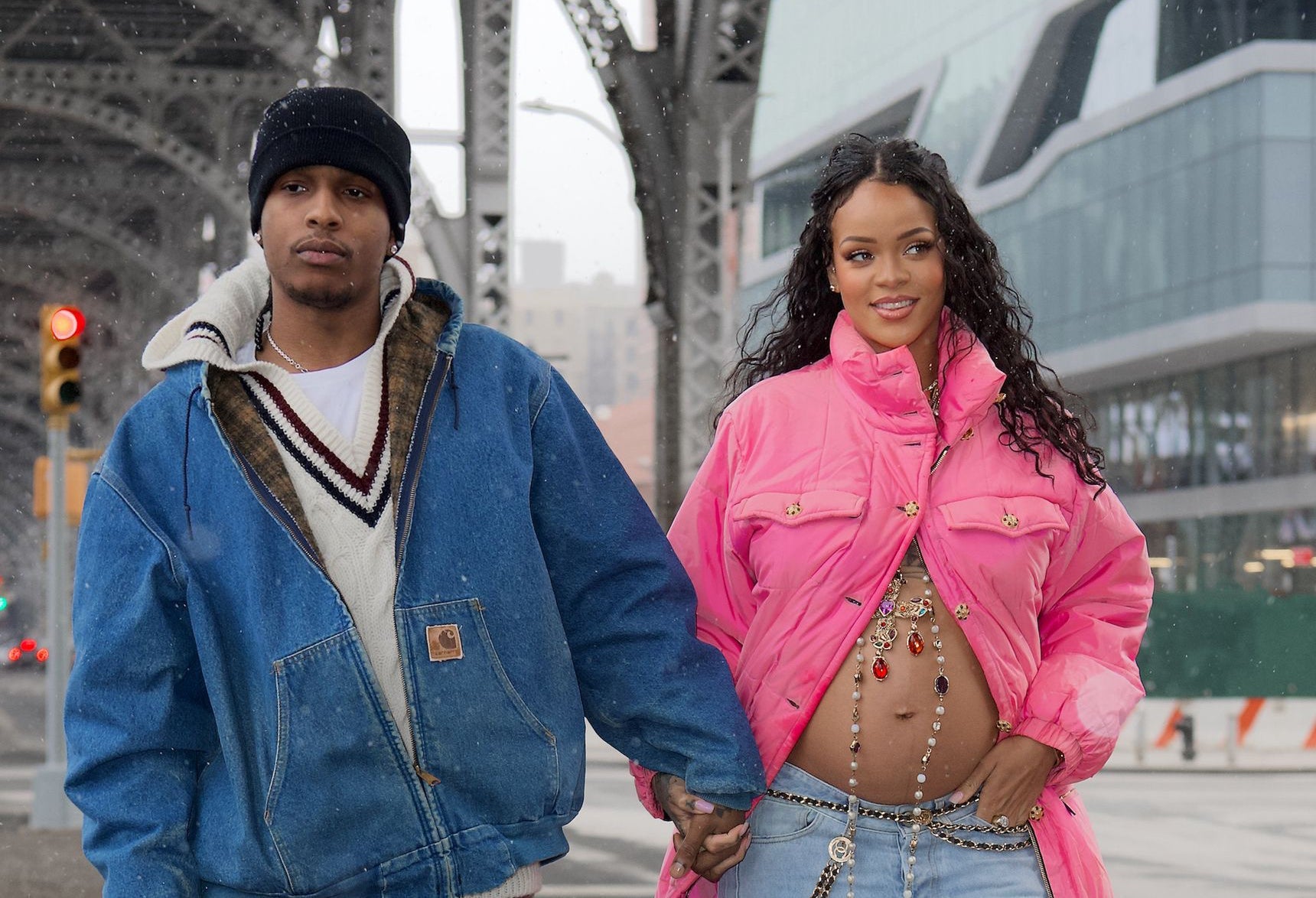 Rihanna Is Pregnant! Amazing Photos With The Star Dressed in Chanel & Lacroix - DSF Antique Jewelry