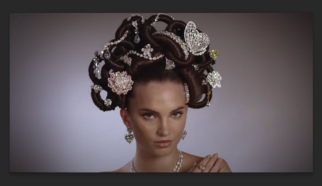 The Supreme Luxury Diamond Hairstyle - Its Worth A Fortune - DSF Antique Jewelry