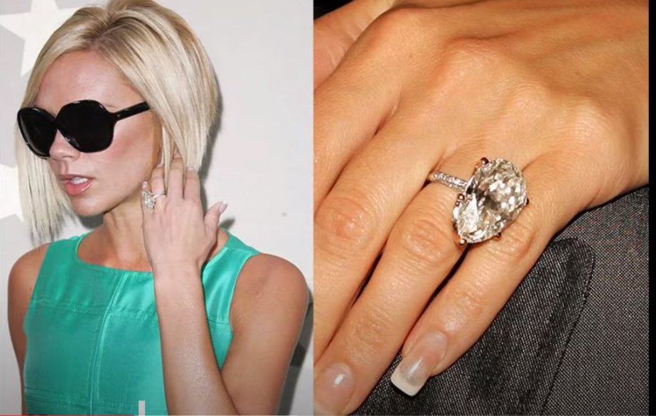 Victoria Beckham Spoiled With An Impressive Collection Of Engagement Rings - DSF Antique Jewelry