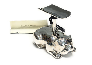 Alfred Dunhill Sterling Silver Bulldog Cigar/Pen Stand
