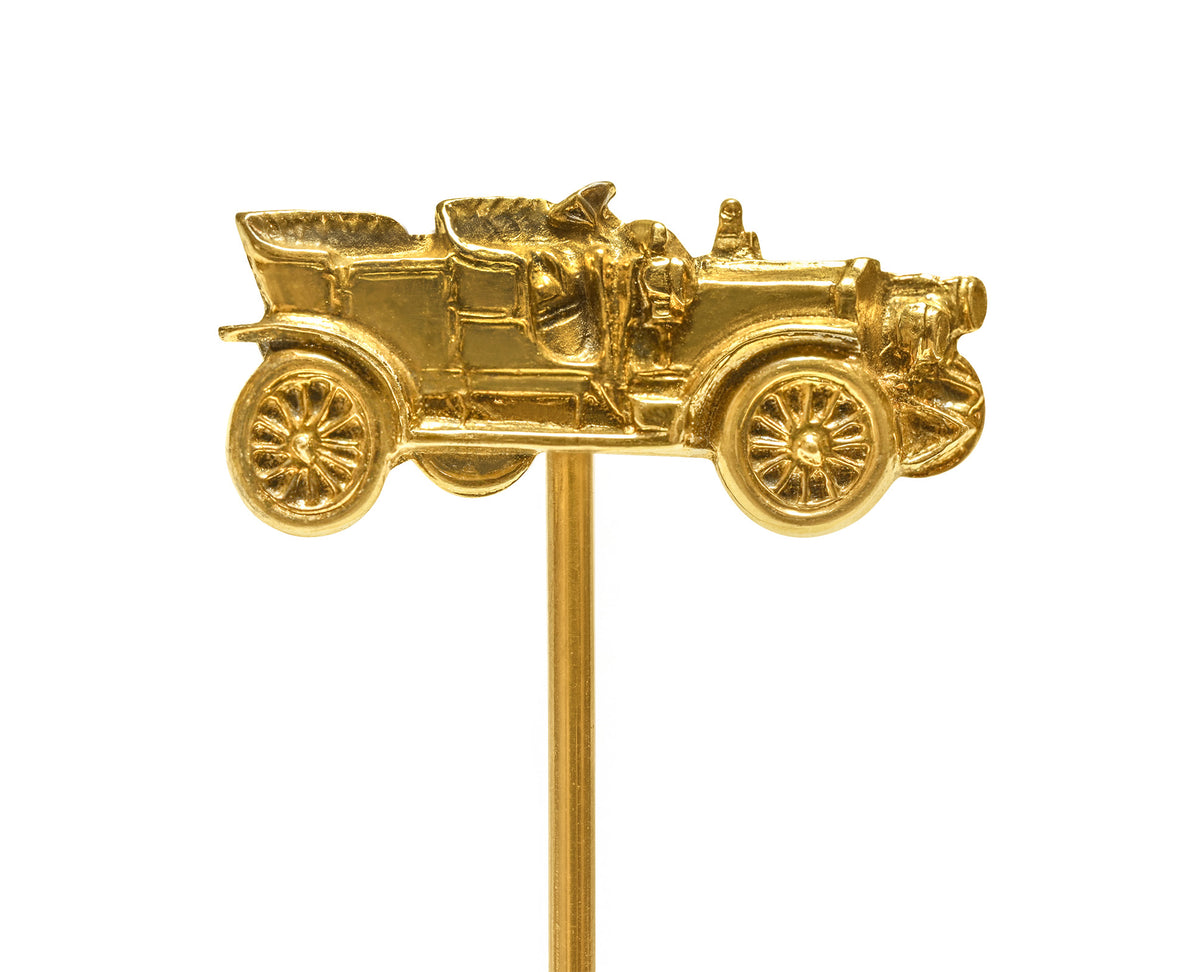 Antique 14K Gold Motor Car Stick Pin