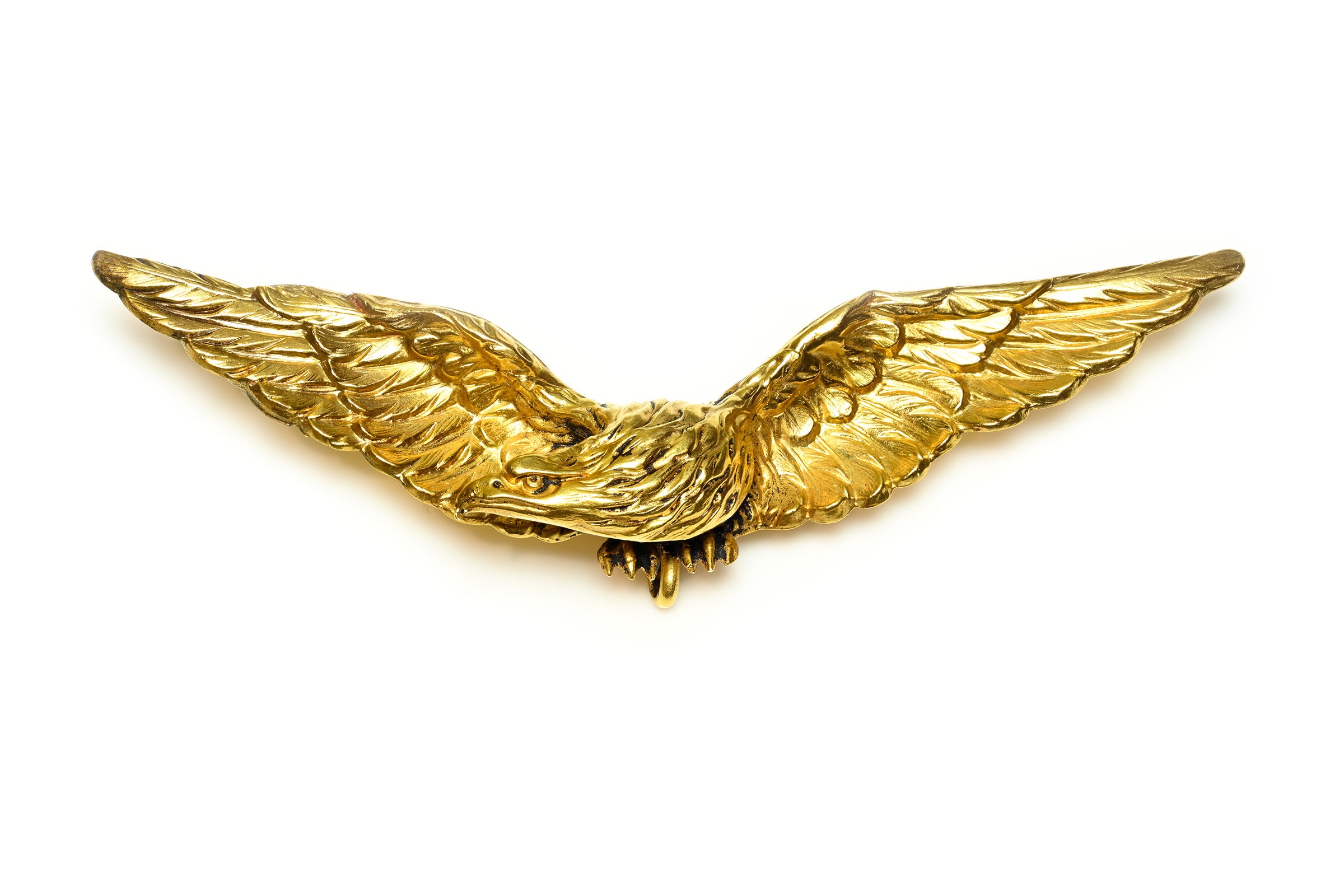 Antique Victorian Gold Wing Eagle Brooch