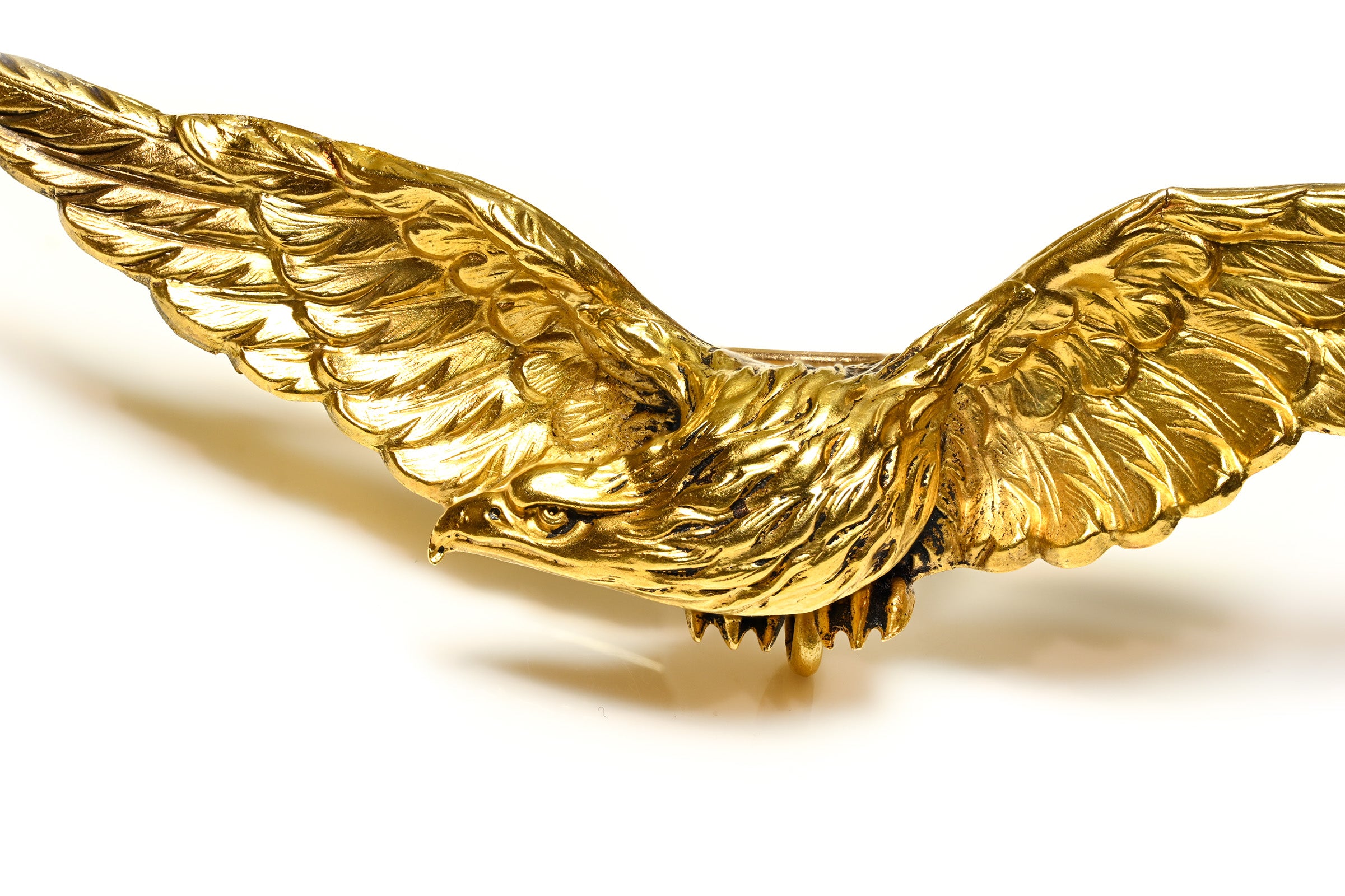 Antique Gold Eagle Brooch