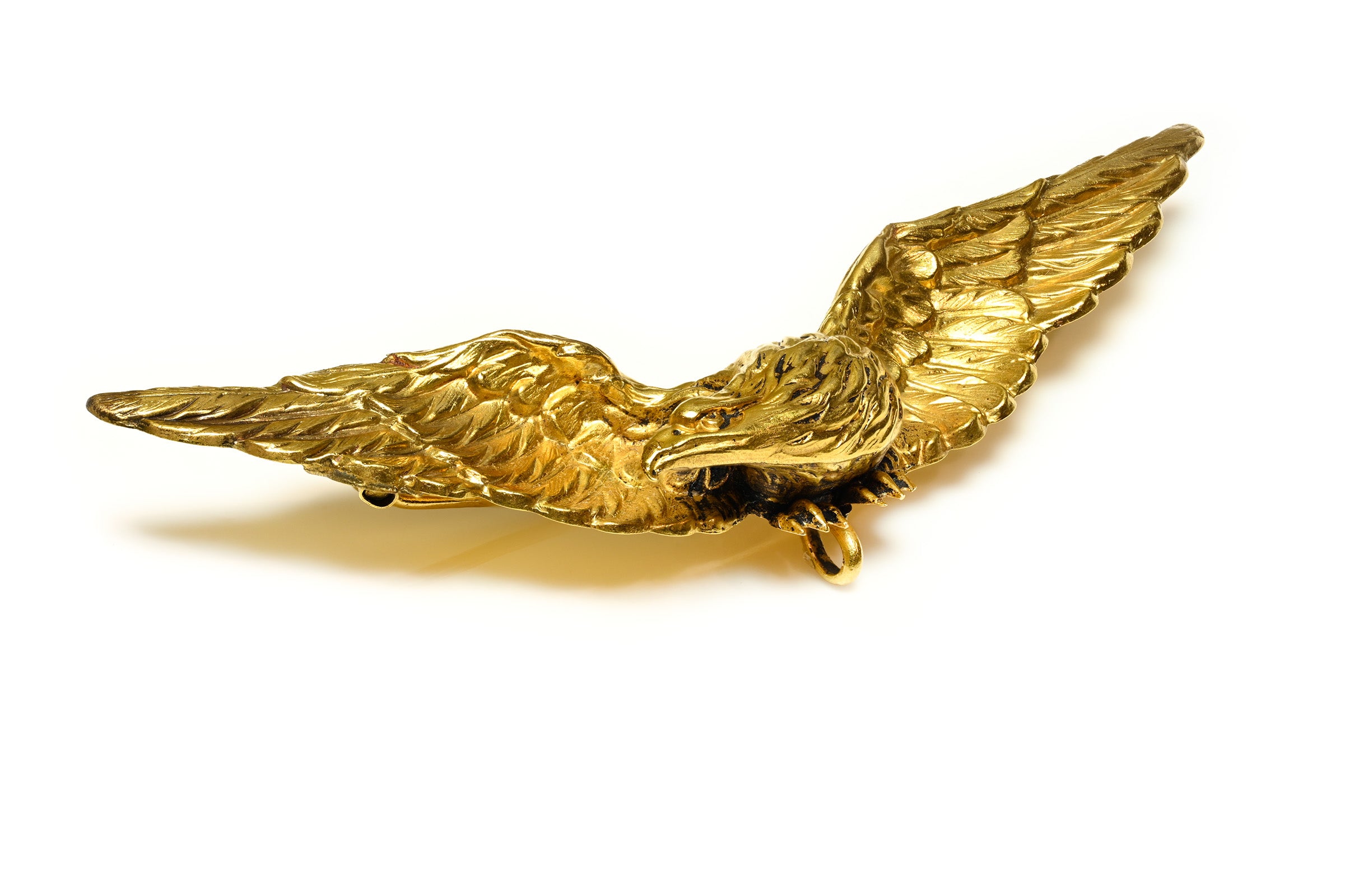 Victorian Gold Spread-Wing Eagle Brooch