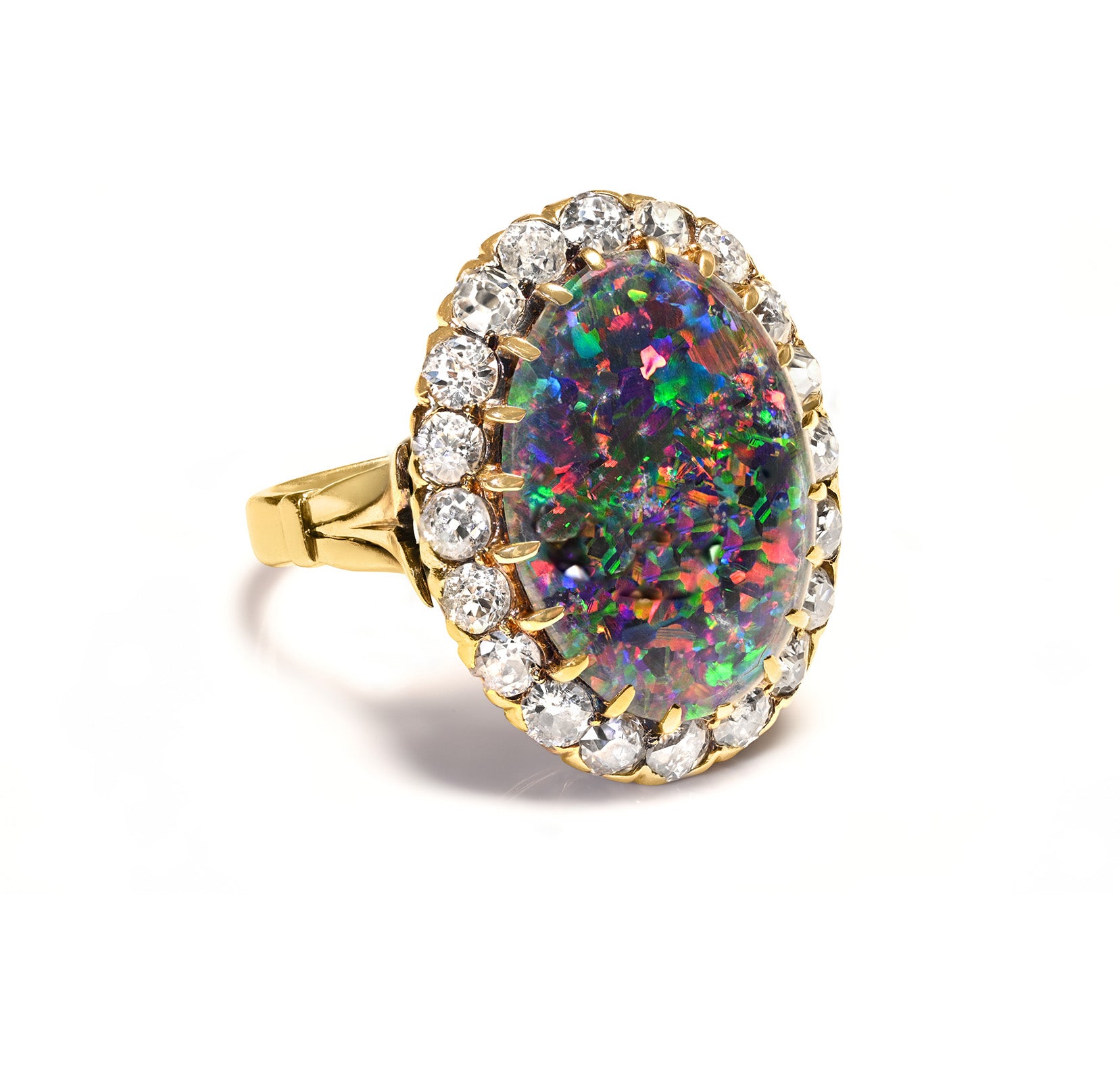 Opal Gold Ring Antique