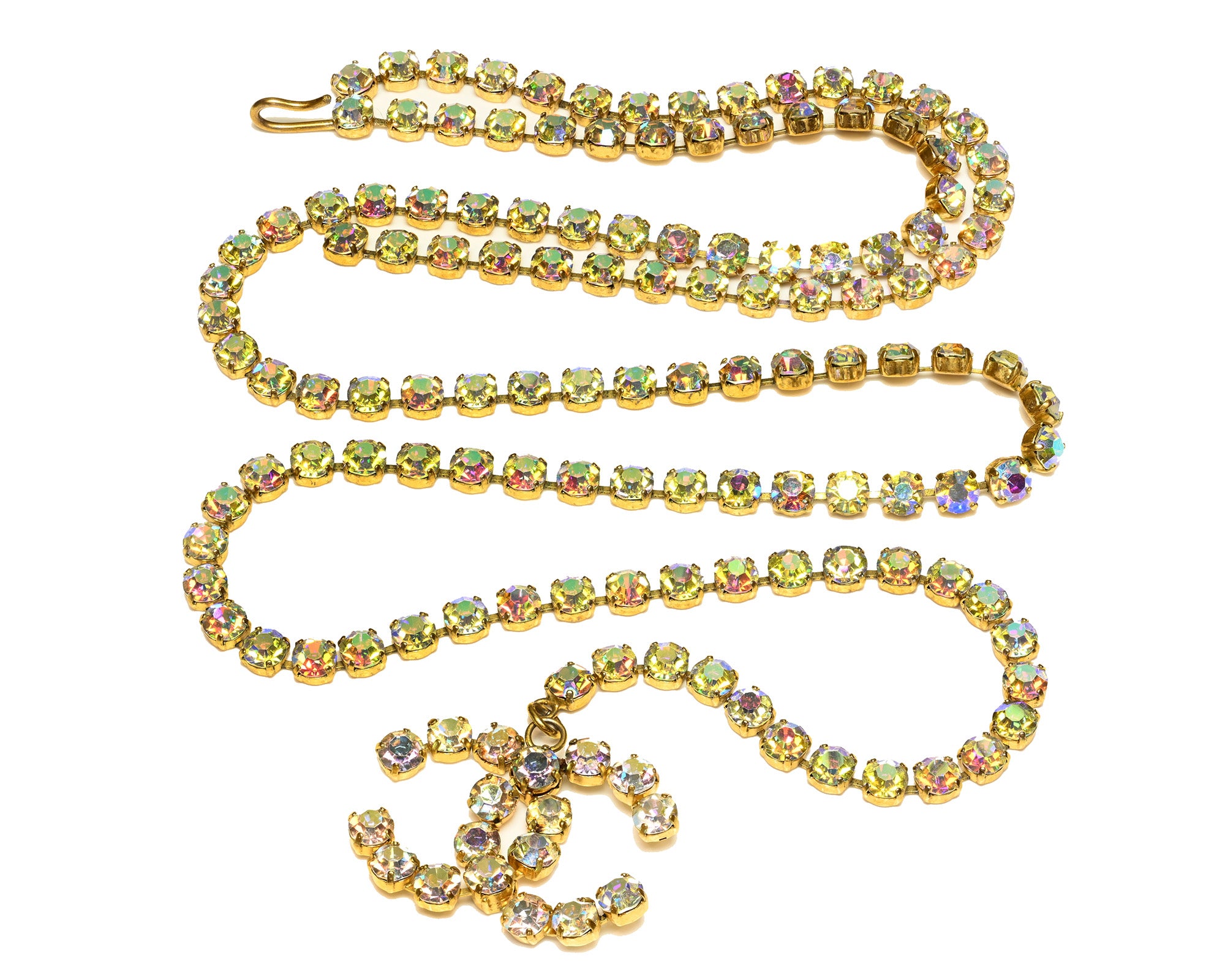 Barbie Belt CHANEL Paris Spring 1995 CC Iridescent with Crystals 