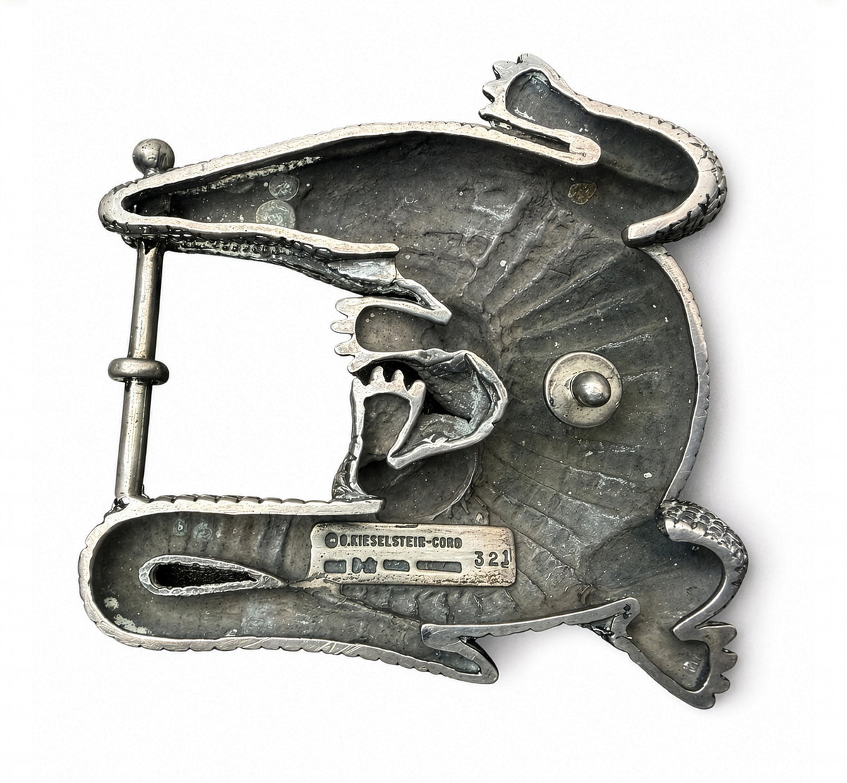 Hallmark  Barry Kieselstein-Cord Alligator Sterling Silver Buckle 