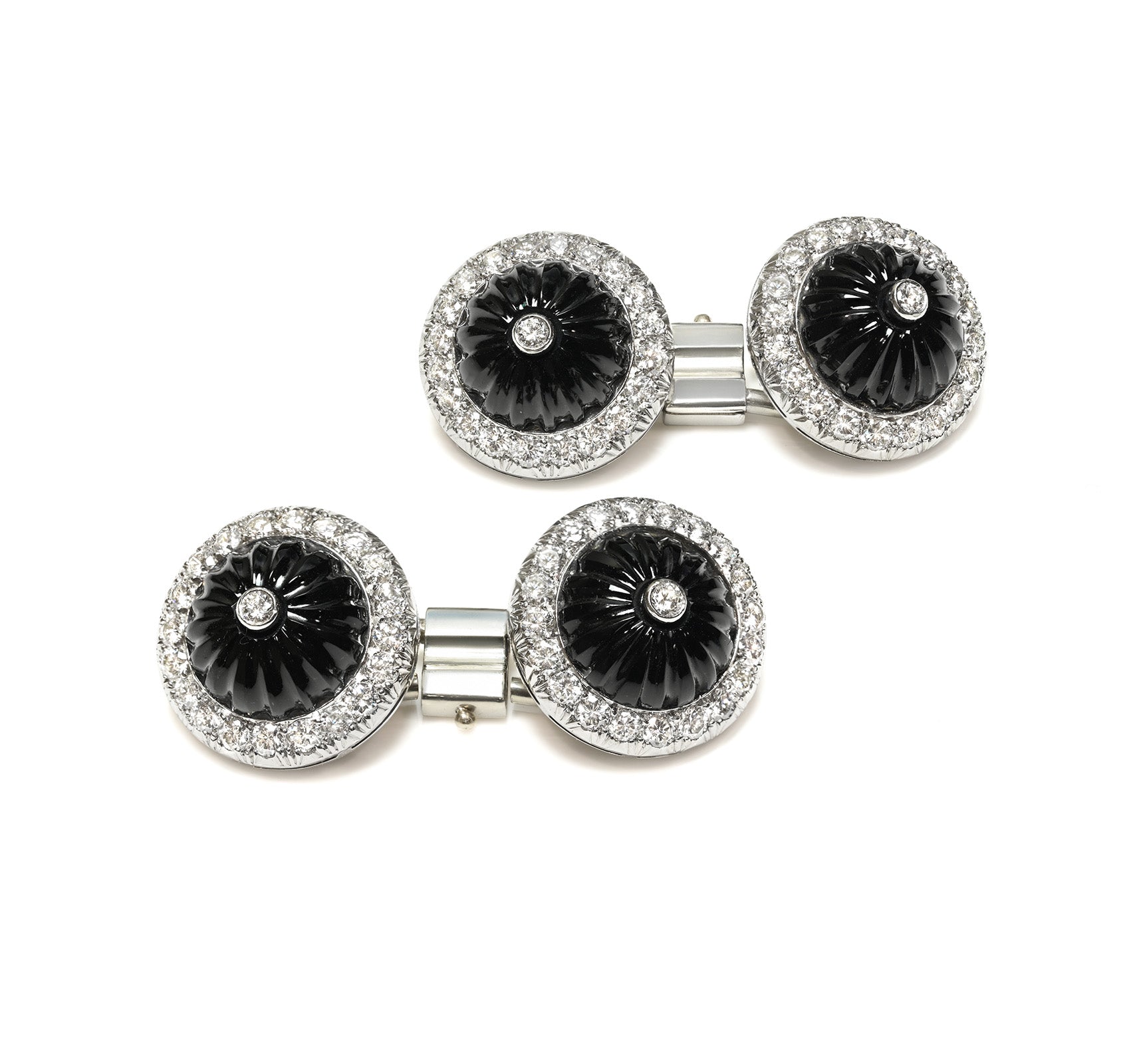 Bulgari Diamond Cufflinks