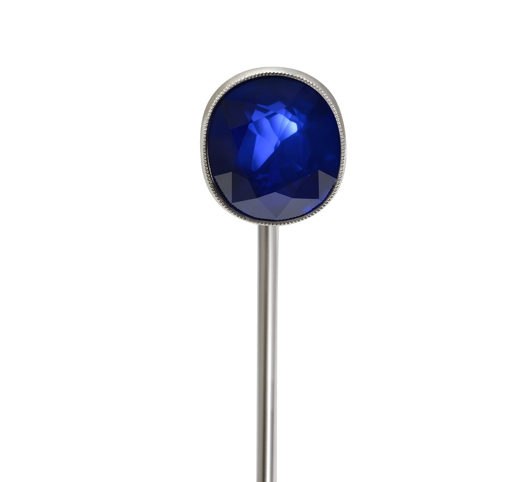 Cartier Paris Platinum Unheated Burma Sapphire Stick Pin