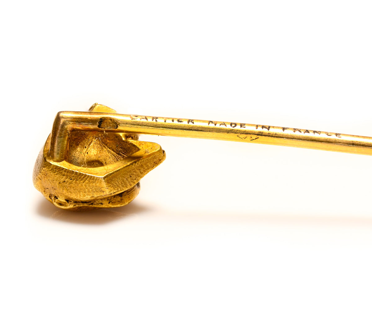 Cartier Antique 18K Gold Dog Stick Pin, France