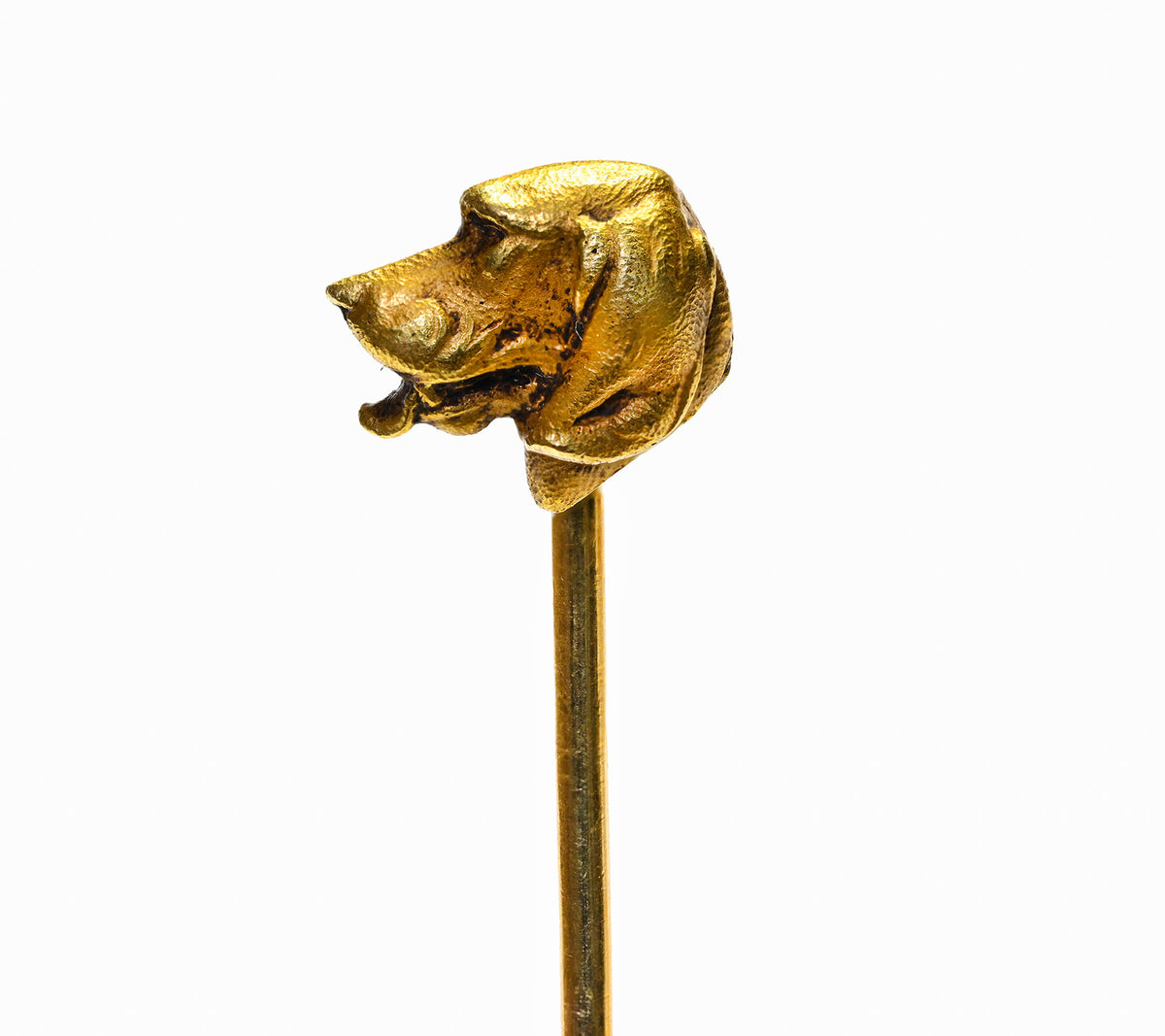 Cartier Antique 18K Gold Hound Dog Stick Pin, France