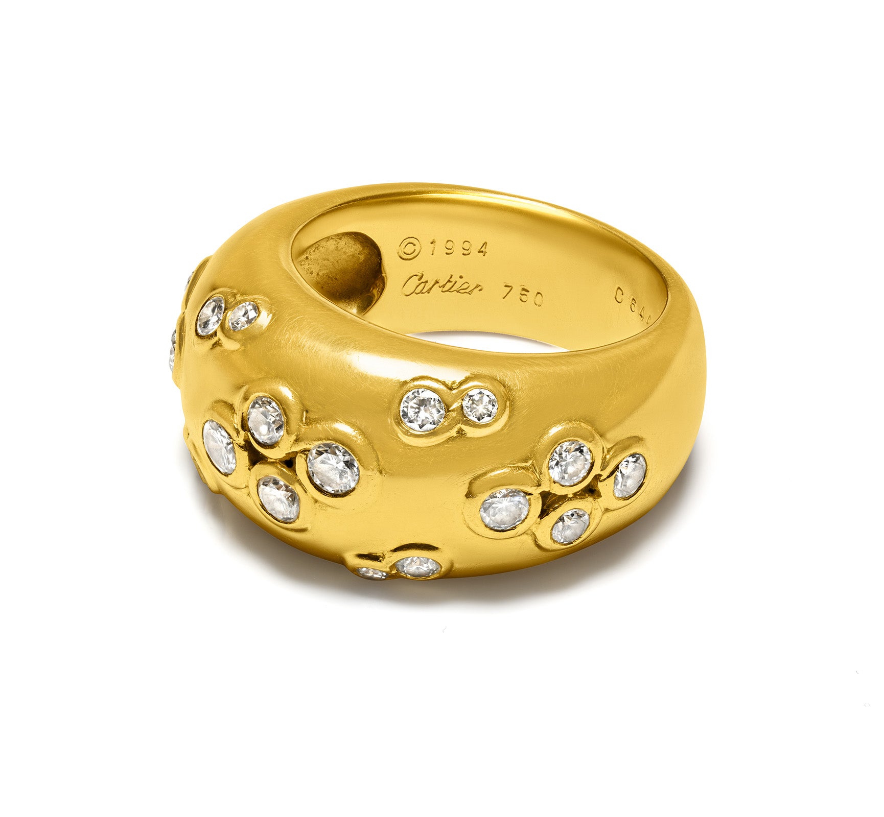 Cartier Diamond 18K Gold Ring 
