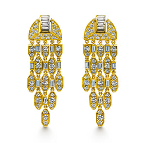 Cartier Diamond Chandelier Earrings in 18K Gold
