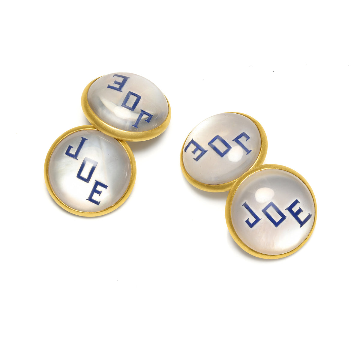 Cartier JOE Mother-of-Pearl Gold Cufflinks