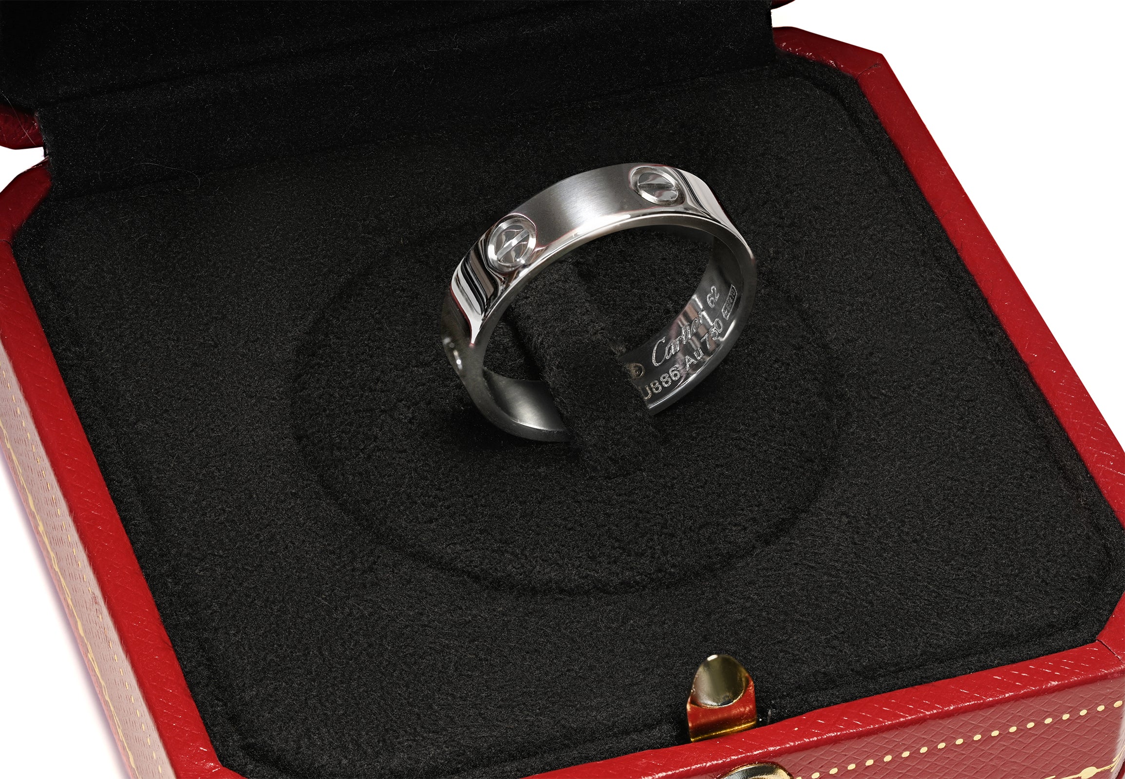 Cartier Love Ring in 18K White Gold box