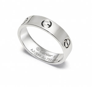Cartier Love Ring in 18K White Gold – Size 62 / US 10