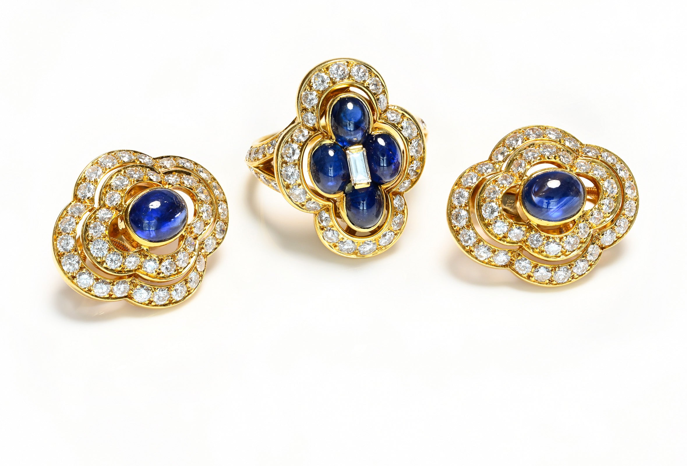 Cartier sapphire earrings best sale