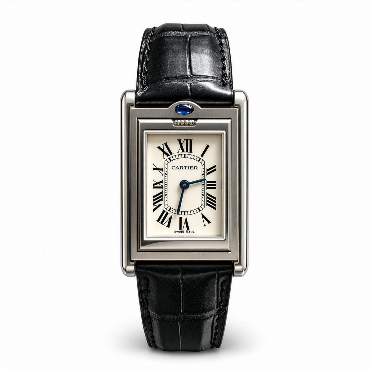 Cartier Tank Basculante Ref. 2405 Stainless Steel Reversible Watch