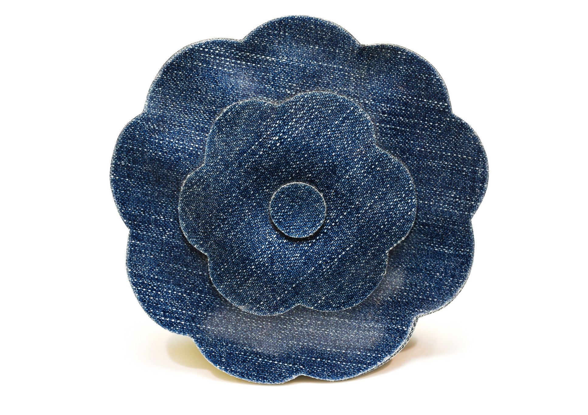 Chanel Paris Cruise Coated Denim Camellia Brooch