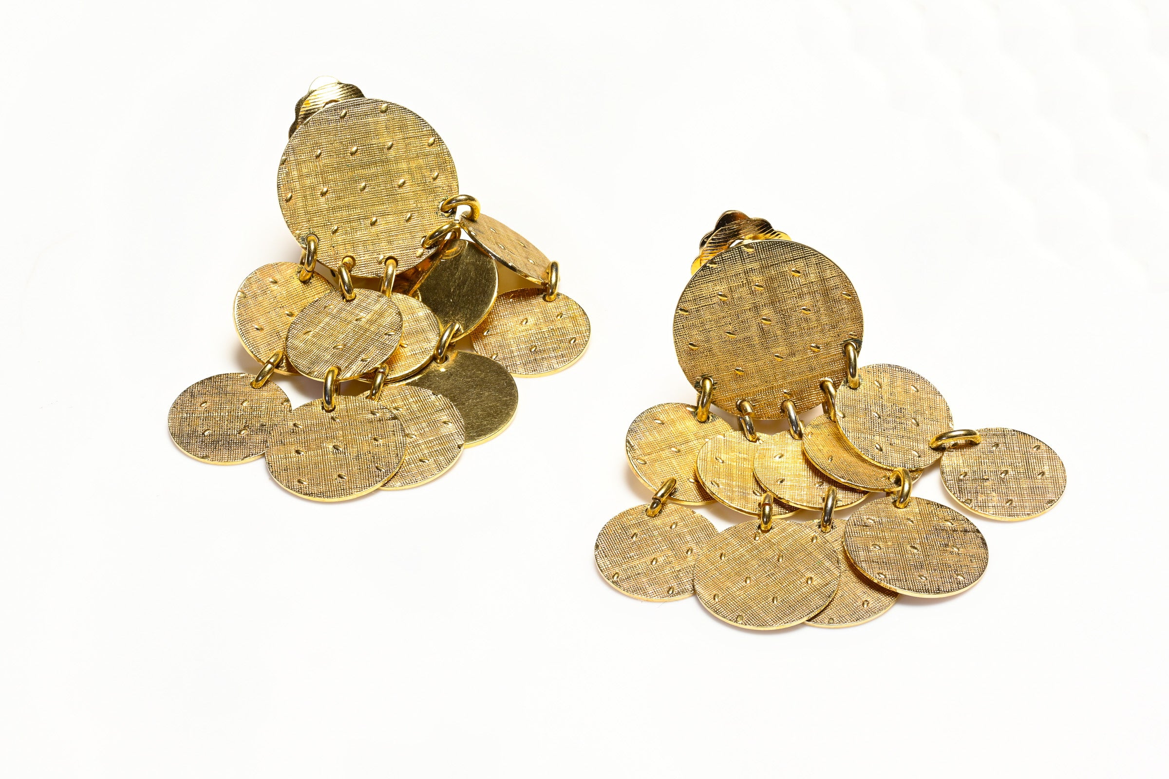 Christian Dior Paris 1966 Henkel & Grosse Coin Earrings 