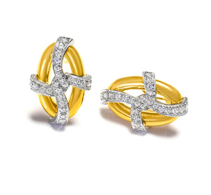 Dankner 18K Yellow Gold Diamond Earrings