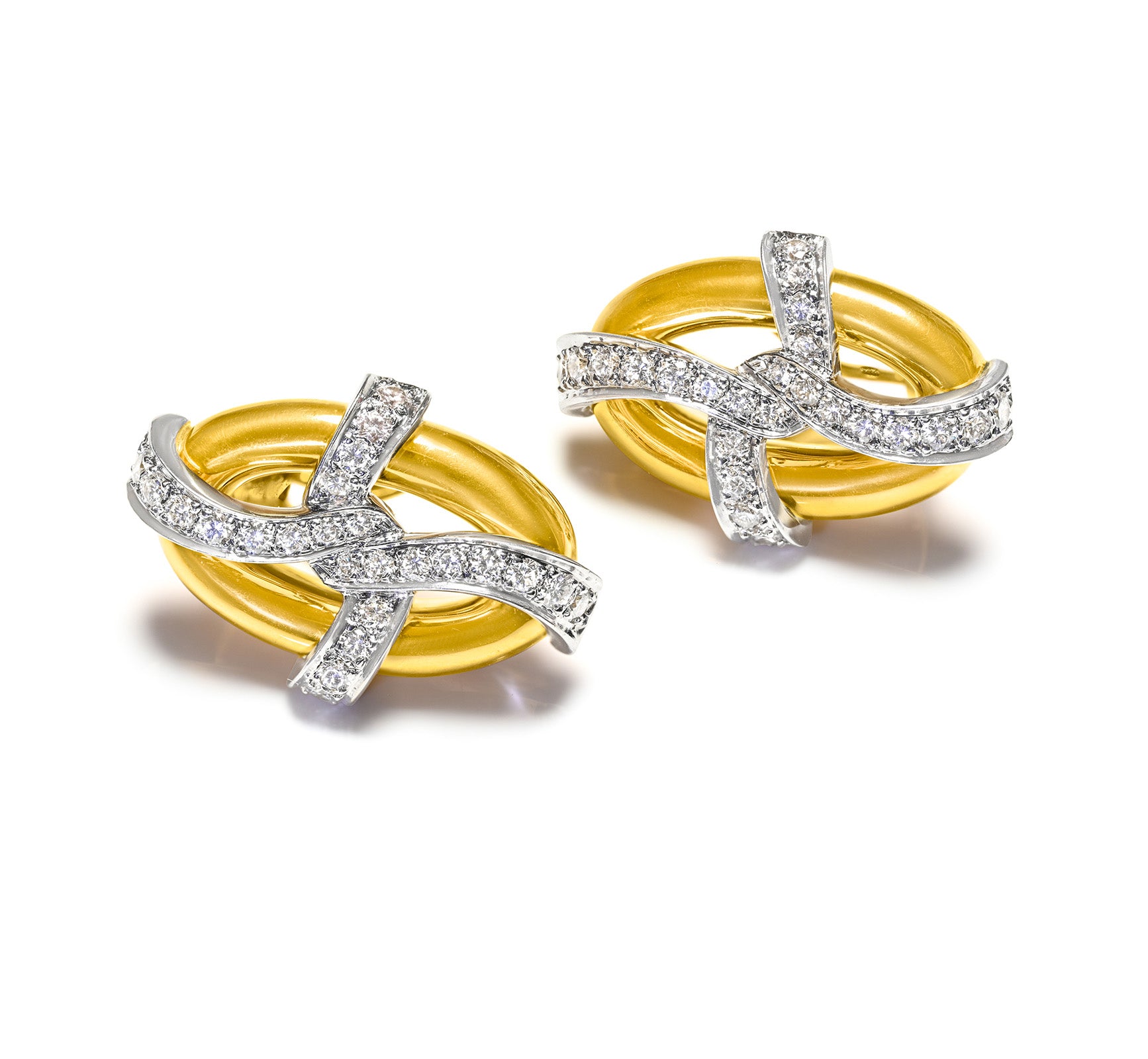 Dankner Gold Diamond Earrings