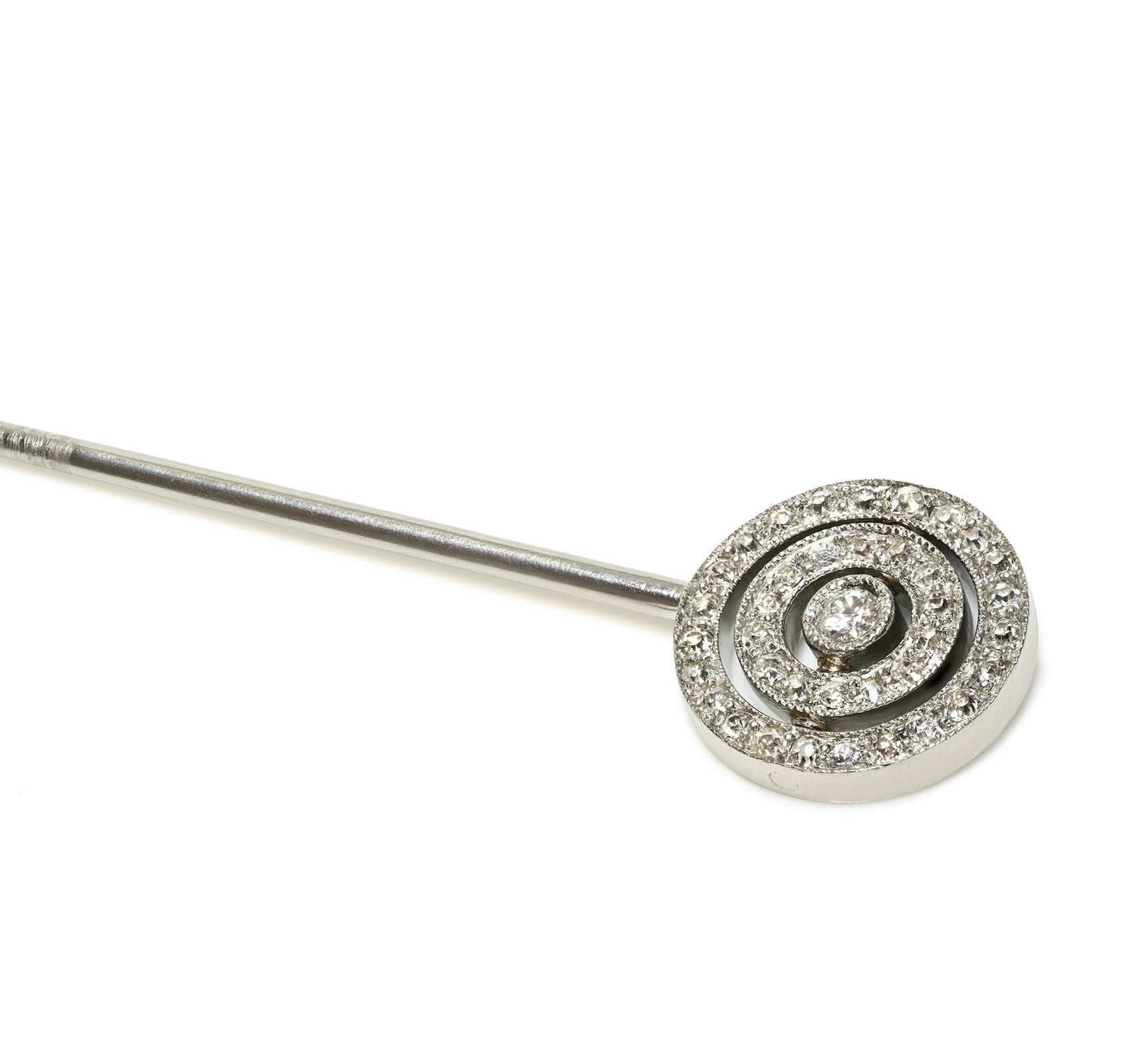 Edwardian Diamond Swivel Stick Pin