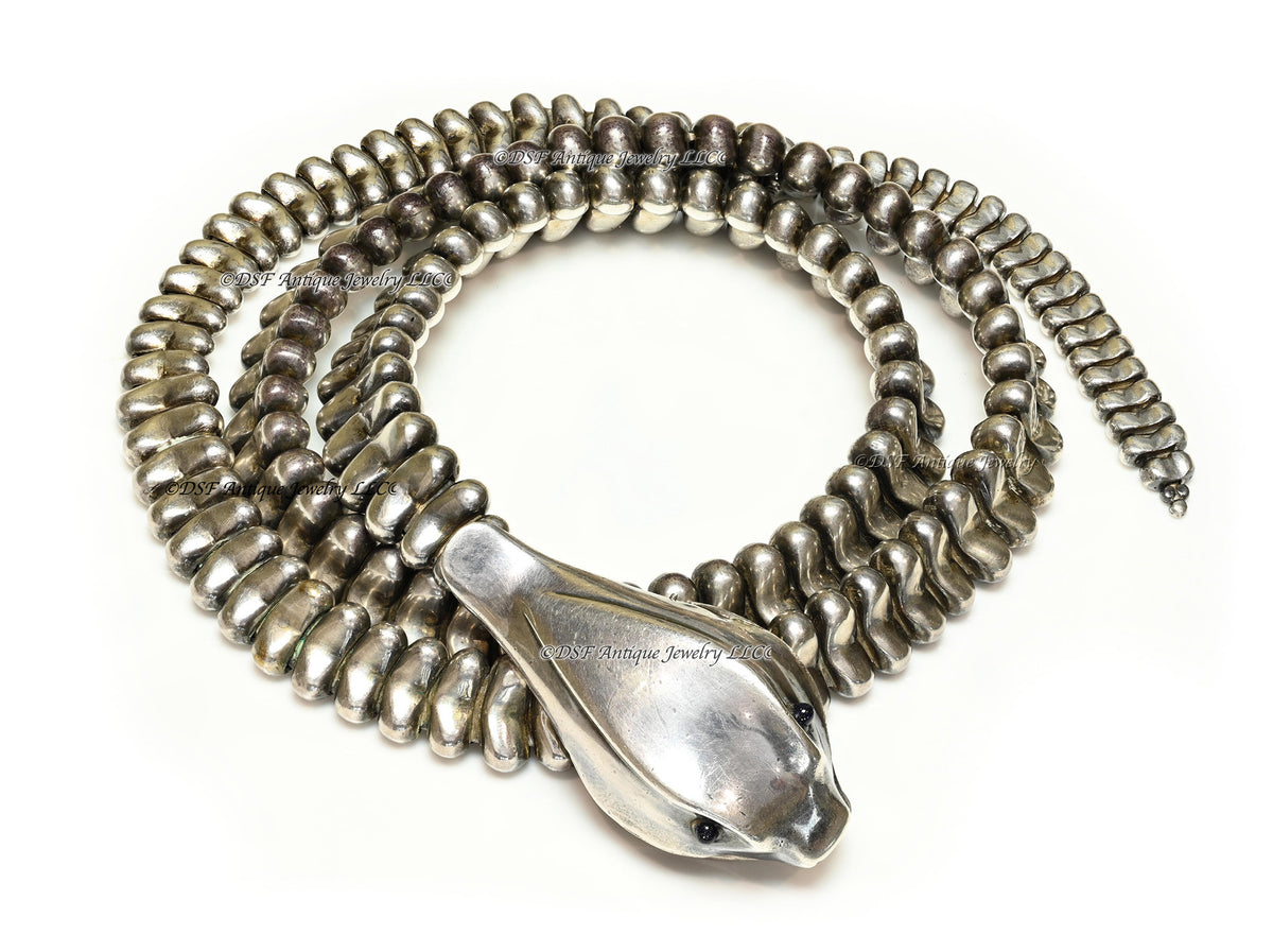 Vintage Elsa Peretti Silver Snake Belt Necklace, Xavier Corberó 