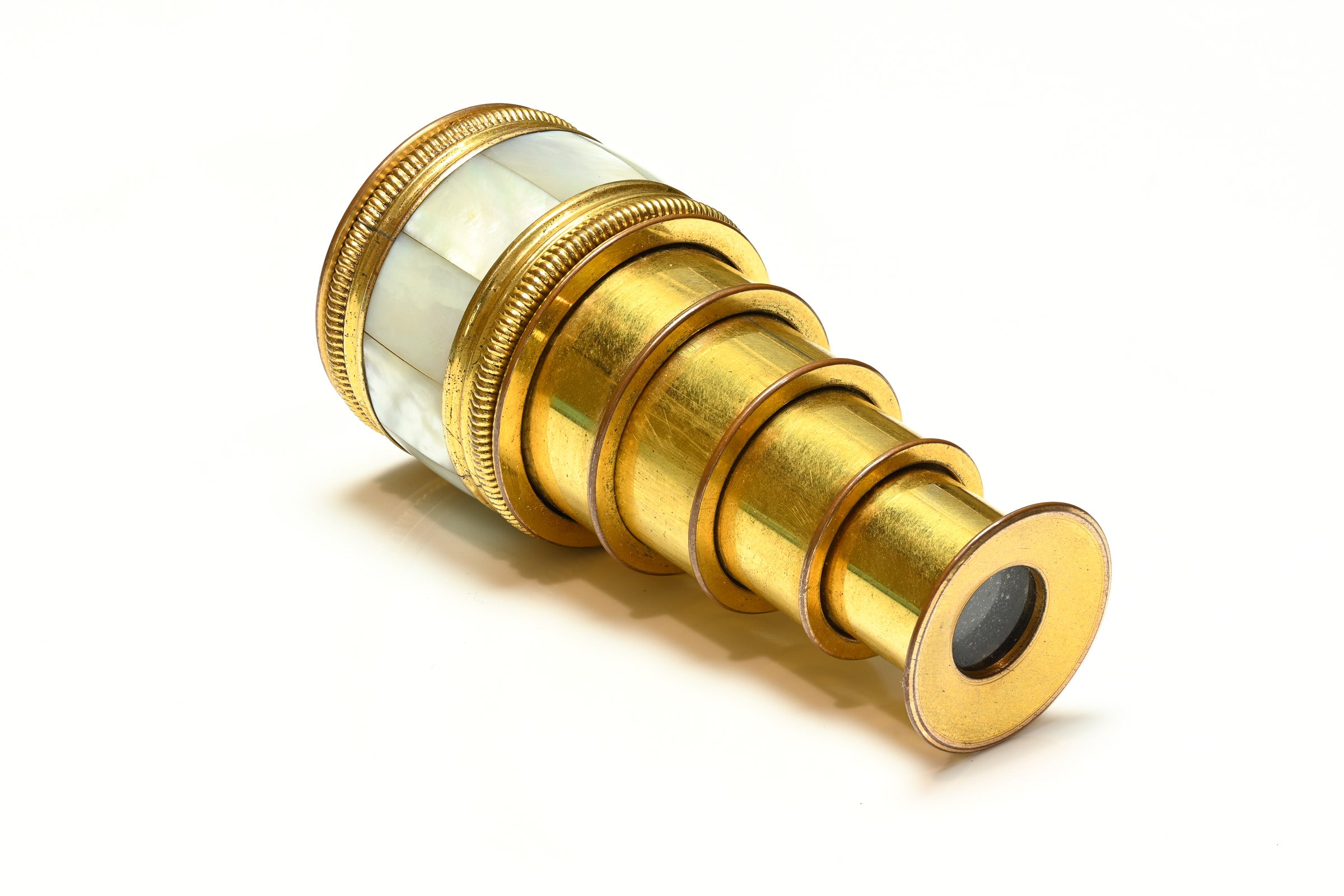 Georgian Mother of Pearl Set Miniature Spyglass Telescope antiques 