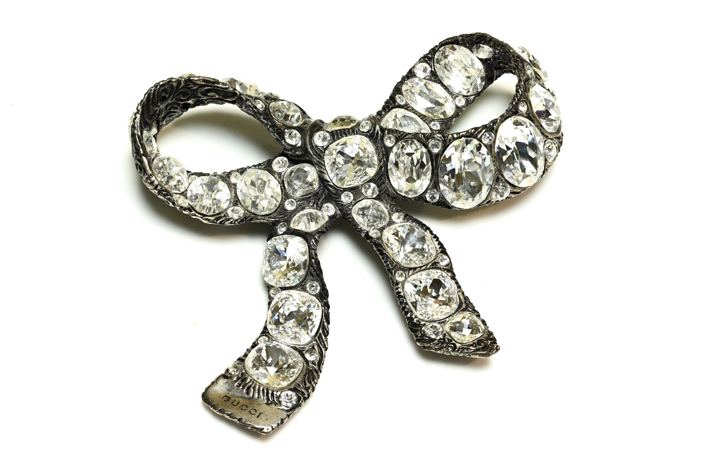 Gucci Belle Epoque Style Crystal Large Bow Brooch 1