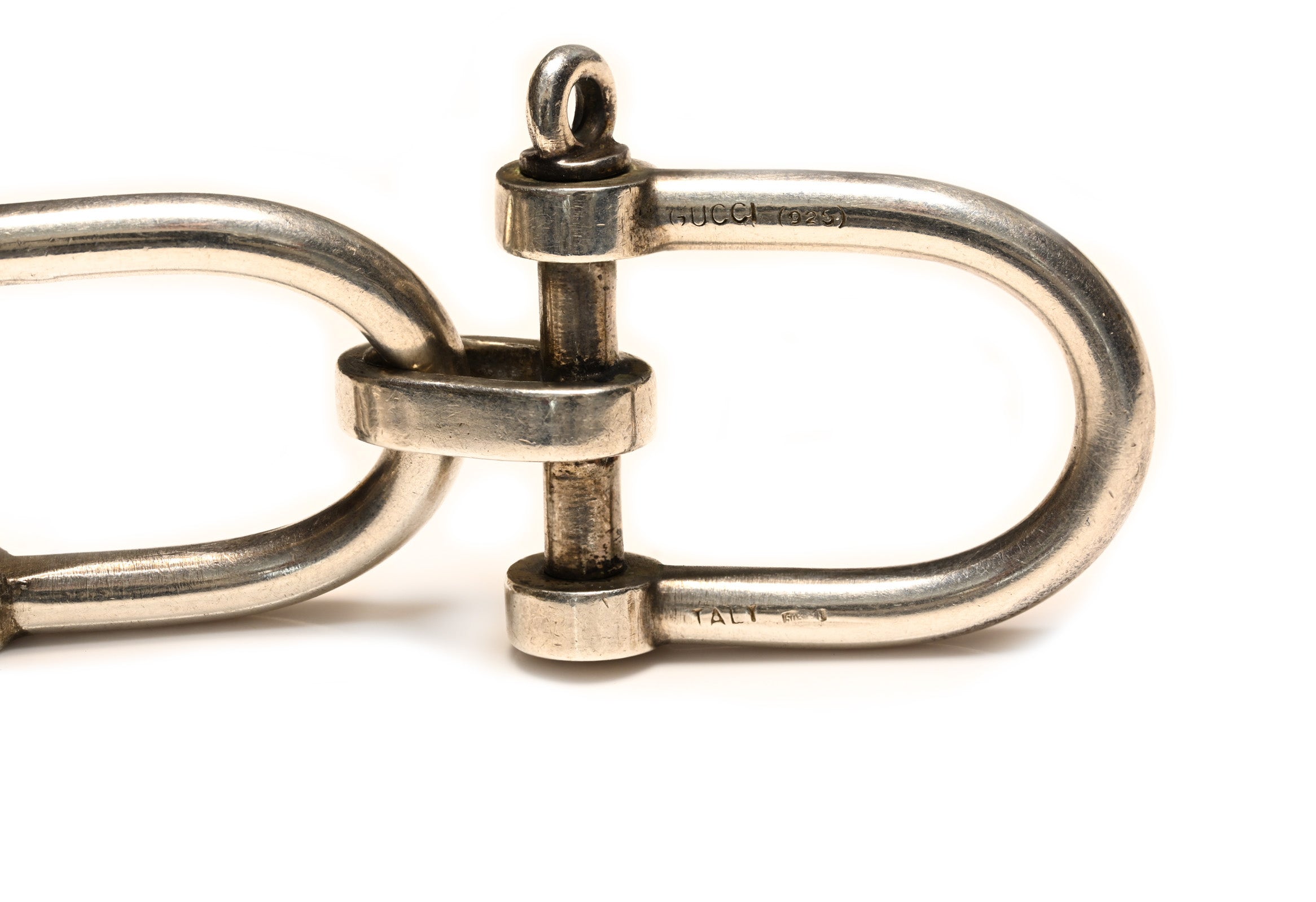 Gucci Sterling Silver Horsebit Link Bracelet