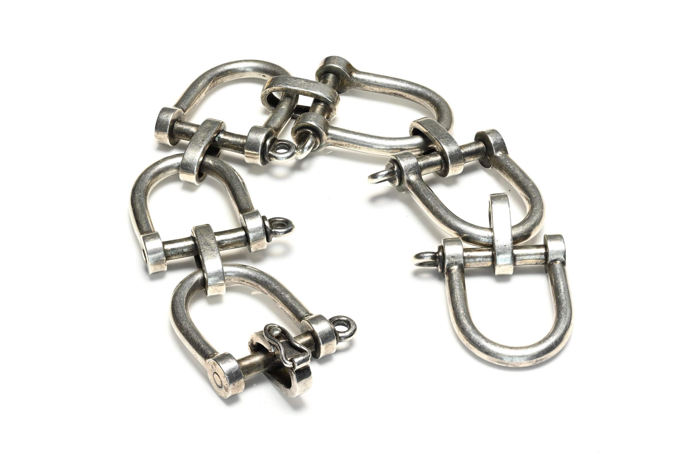 Gucci Sterling Silver Horsebit Link Bracelet