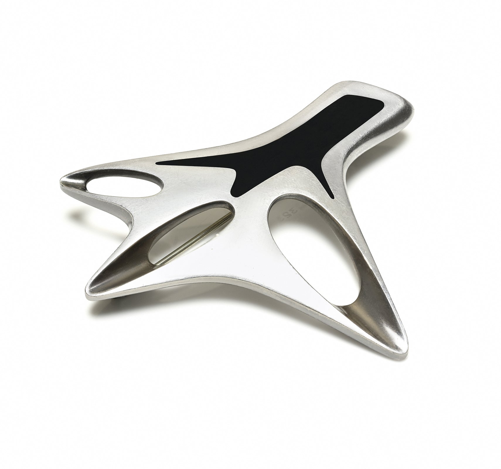Henning Koppel for Georg Jensen Sterling Silver Enamel Brooch