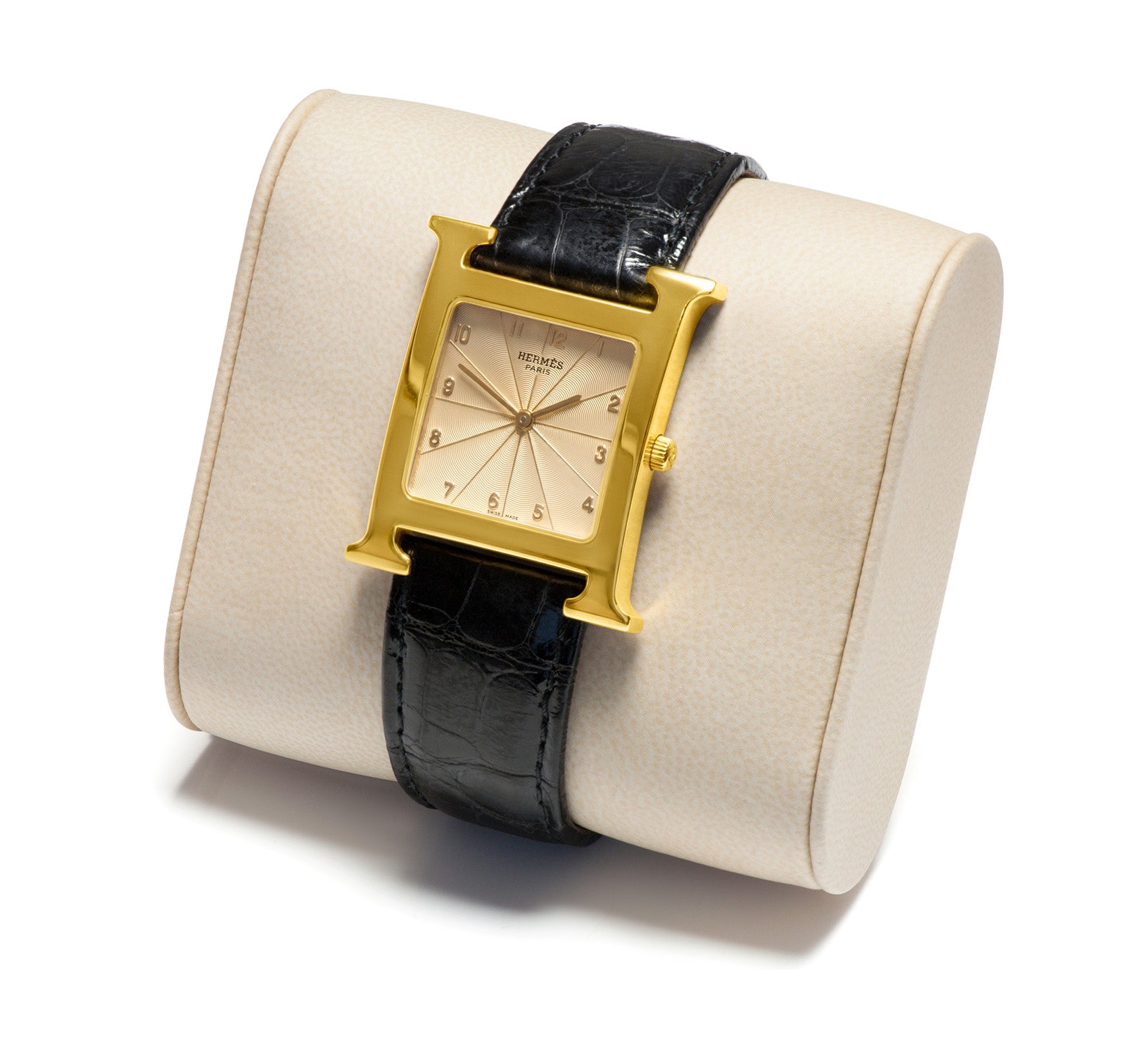 Hermes Heure 18K Yellow Gold Watch 