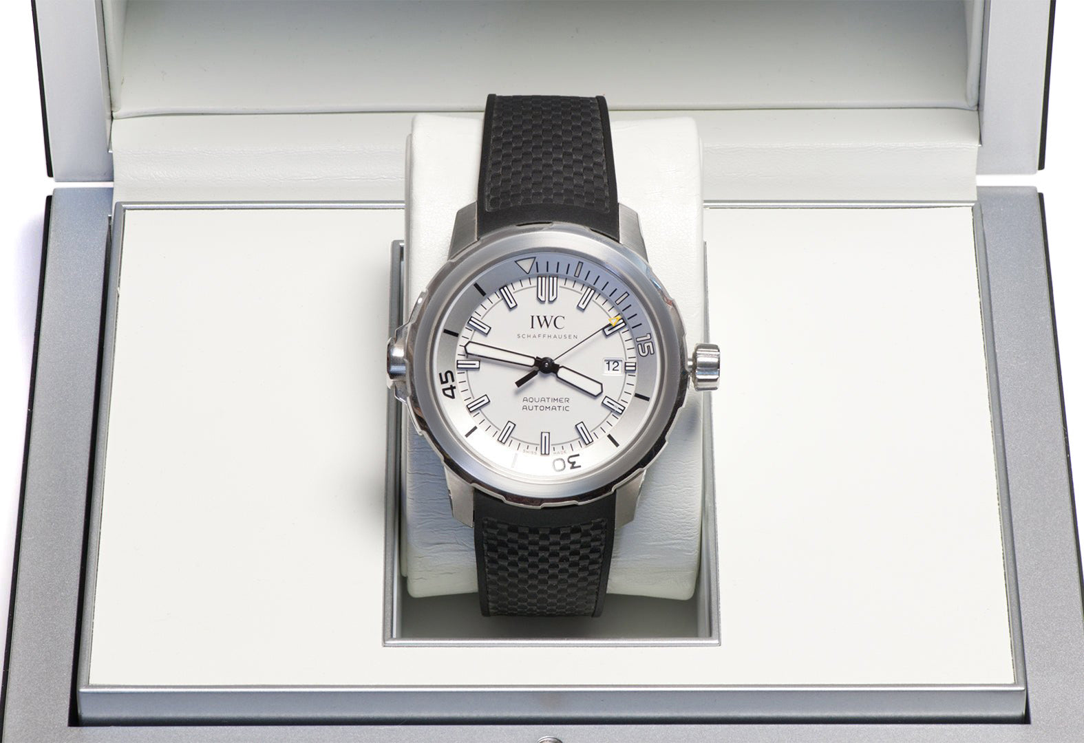 IWC Aquatimer Automatic White Dial Men's Watch Box 