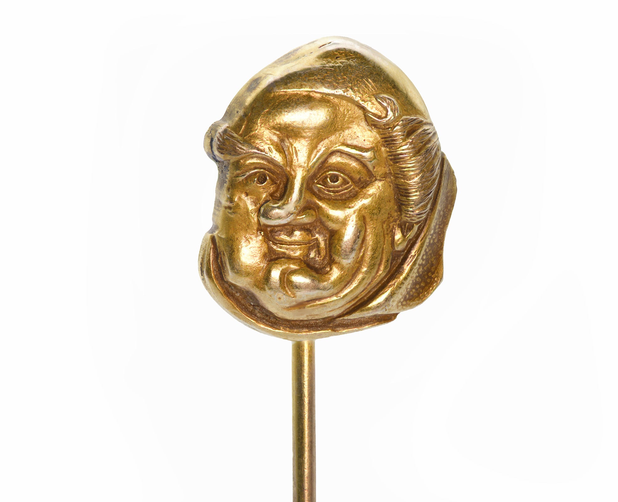 Antique 14K Gold "Medieval Monk" Stick Pin