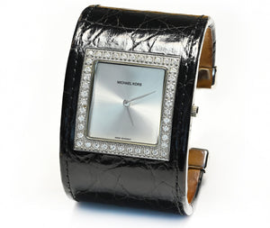 Michael Kors Diamond Crocodile Cuff Bracelet Watch