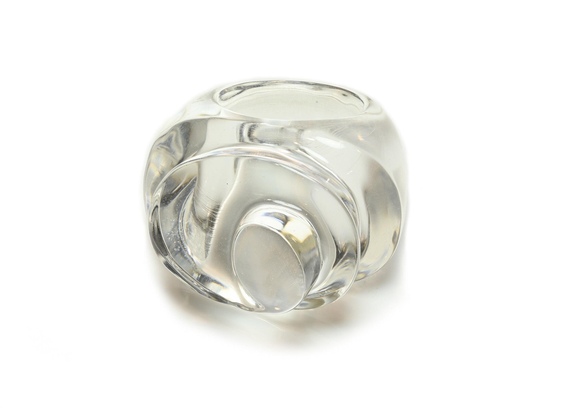 Patricia Von Musulin Lucite Carved Ram Cocktail Ring