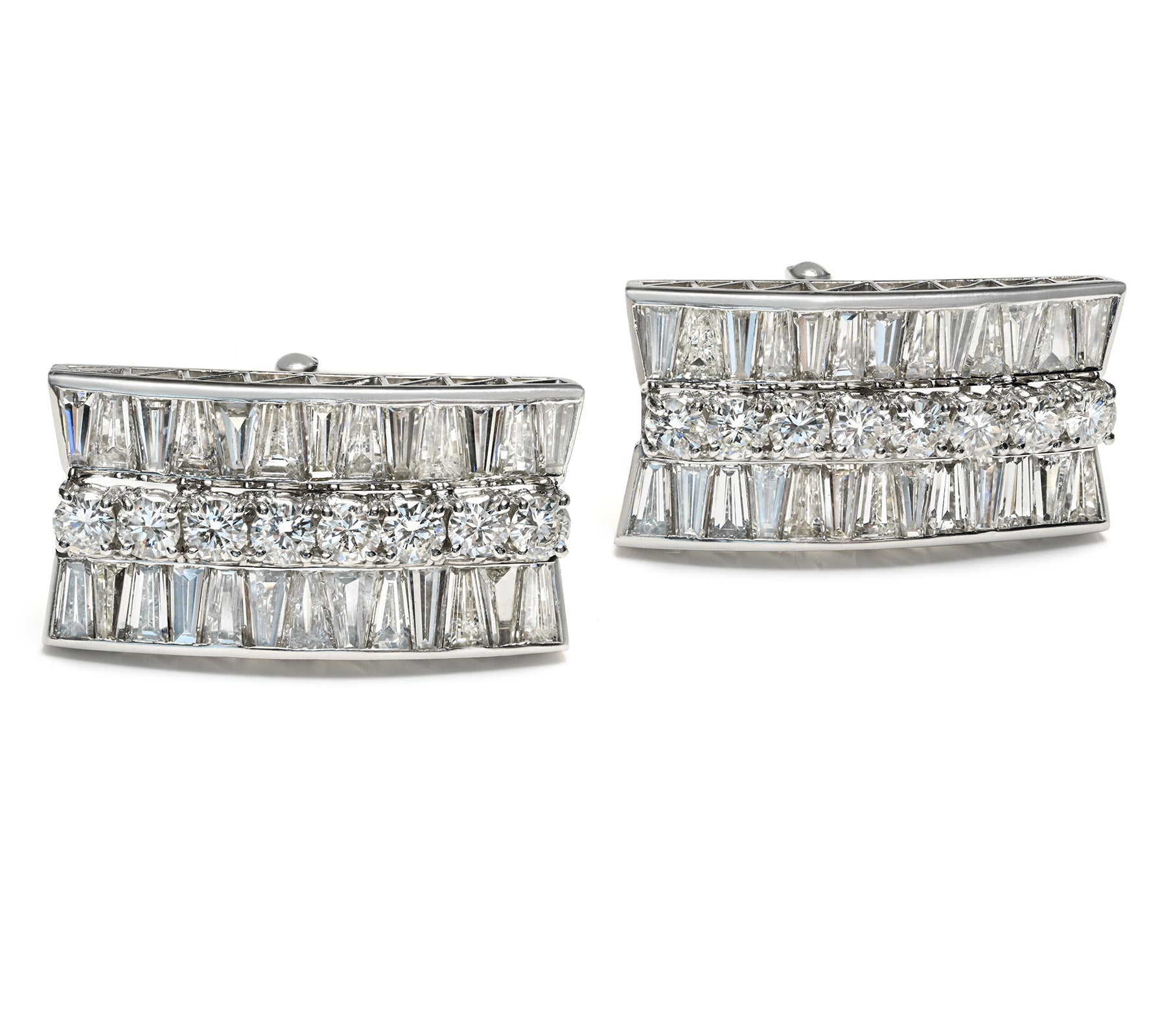 Platinum Diamond Statement Cufflinks