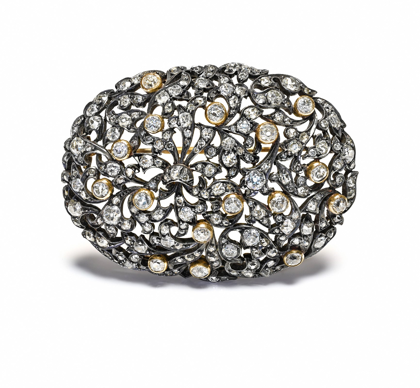 Mario Buccellati Diamond Brooch Gold