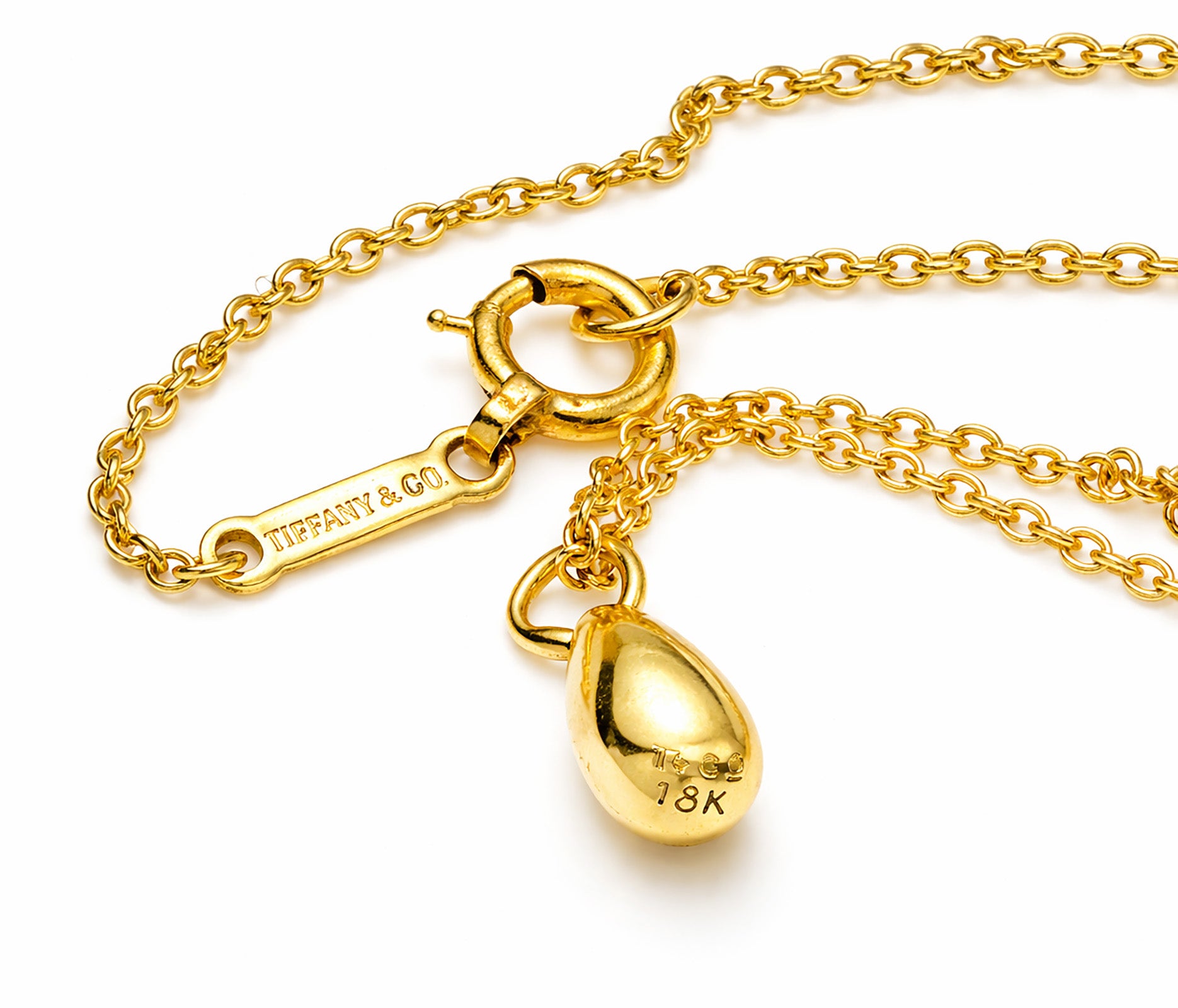 Tiffany & Co. Elsa Peretti 18K Gold Teardrop Pendant 