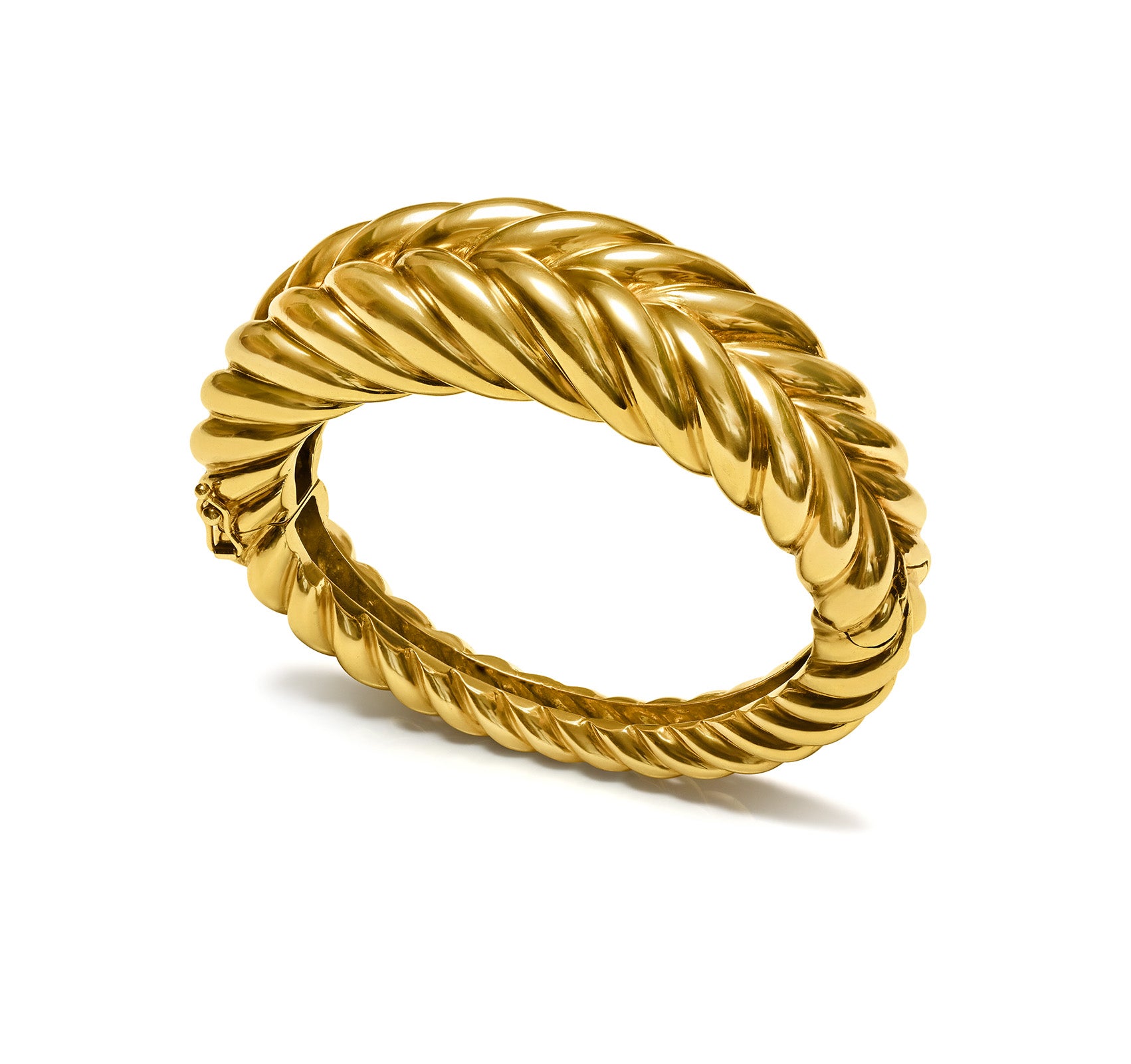 Tiffany Co. Twisted 18K Gold Bangle Bracelet